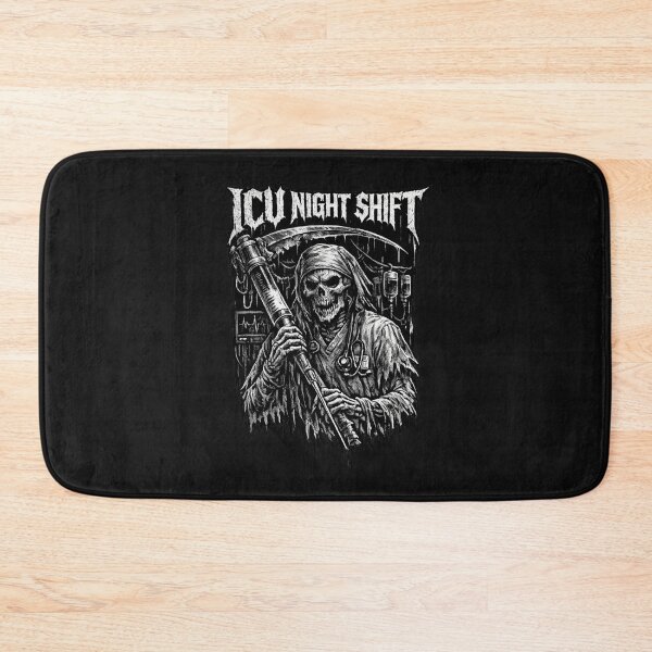 Item preview, ICU Night Shift Heavy Metal Nurse Humor designed and sold by yanejoy.