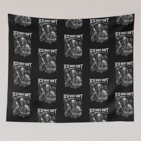 Item preview, ICU Night Shift Heavy Metal Nurse Humor designed and sold by yanejoy.