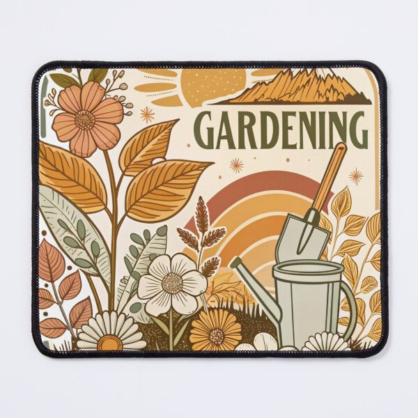 Item preview, Vintage Gardening Floral Badge Design designed and sold by KHCreative2025.