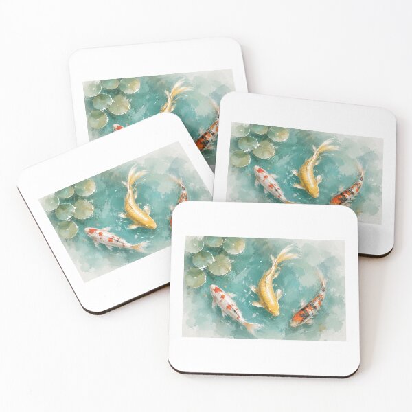 Item preview, Koi Pond Watercolour designed and sold by BlueBandedBee94.