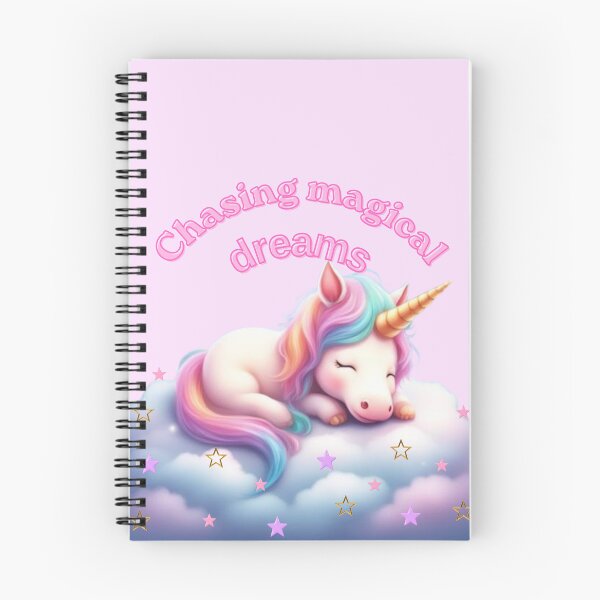 Item preview, Chasing Magical Dreams Sleeping Unicorn With Stars" designed and sold by TheFrameVault.