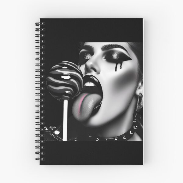 Item preview, Gothic Girl Licking Swirl Lollipop designed and sold by Voodoo Store Paranormal Collections.