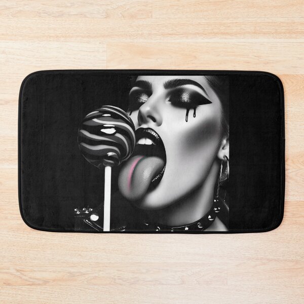 Item preview, Gothic Girl Licking Swirl Lollipop designed and sold by Voodoo Store Paranormal Collections.