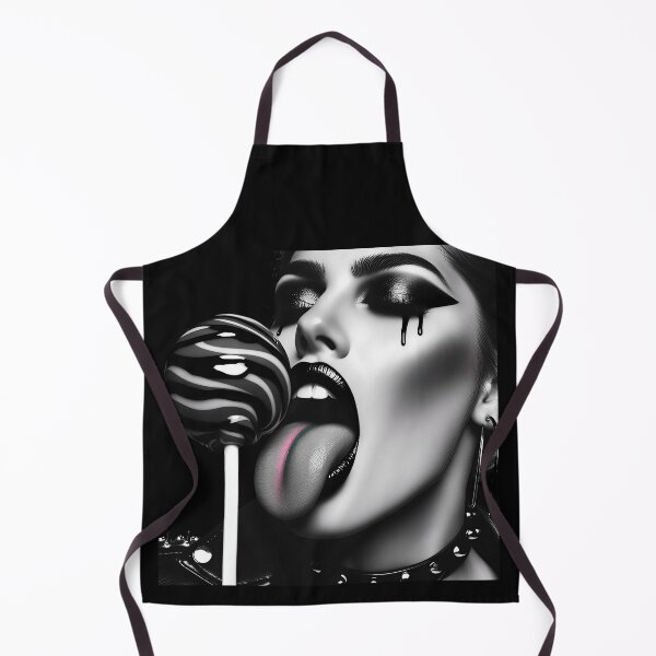 Item preview, Gothic Girl Licking Swirl Lollipop designed and sold by Voodoo Store Paranormal Collections.