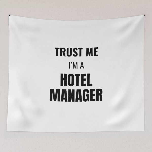 Item preview, Trust Me I'm a Hotel Manager (Black) designed and sold by ShipCrewNation.