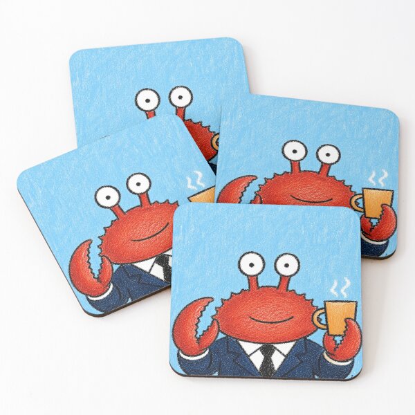 Item preview, Business Crab Coffee Cup Funny Office Worker Crab in Suit Cartoon designed and sold by 516 Studio.