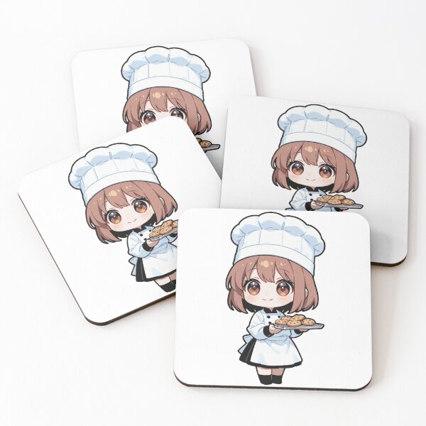Item preview, Cute Baker Girl with Cookies designed and sold by RenderedDesires.