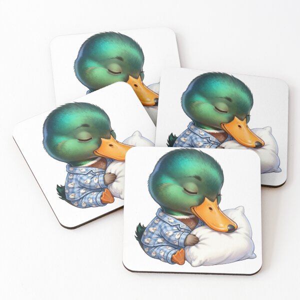 Item preview, Cute Sleeping Mallard Duck in Pajamas Cozy Sleepy Duck Animal Lover designed and sold by CutOutIdols.