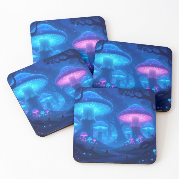 Item preview, Psychedelic Mushroom Fantasy Forest designed and sold by Fanta-sticky.