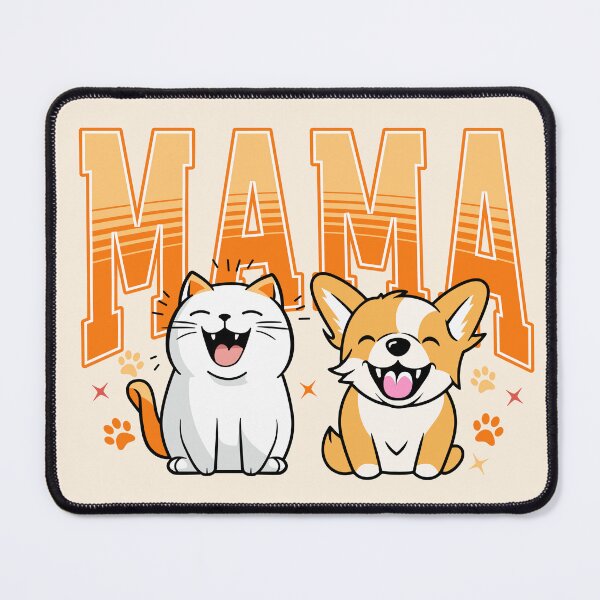 Item preview, Dog & Cat Mama T-Shirt – Cute Puppy and Kitten Graphic Tee for Pet Moms, Dog Lovers, Cat Lovers, Animal Lovers, and Everyday Casual Wear designed and sold by colorleafz.