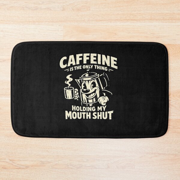 Item preview, Caffeine Holding My Mouth Shut Corporate Coffee Humor designed and sold by yanejoy.