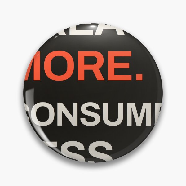 Item preview, Create More Consume Less – Bold Studio Typography designed and sold by SokolPrint.