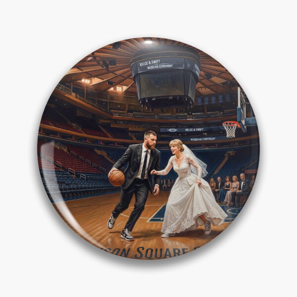 Artikelvorschau, Taylor Swift Travis Kelce Wedding Day Basketball entworfen und verkauft von Home Decor Art.
