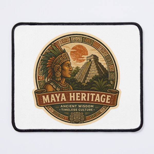 Item preview, Vintage logo inspired by the Mayan civilization and its pyramids designed and sold by Dax Studio.