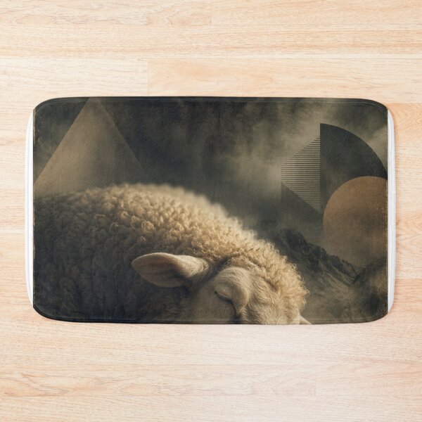 Item preview, Sleeping Sheep & Hidden Wolf designed and sold by Pond21.