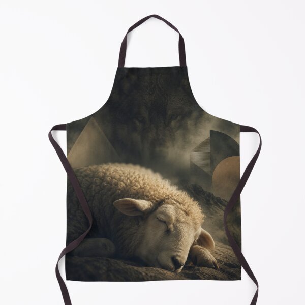 Item preview, Sleeping Sheep & Hidden Wolf designed and sold by Pond21.