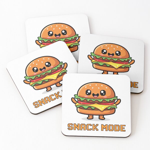Item preview, Snack Mode Cute Kawaii Burger Pixel Art Gaming designed and sold by DigitalArtx-com.