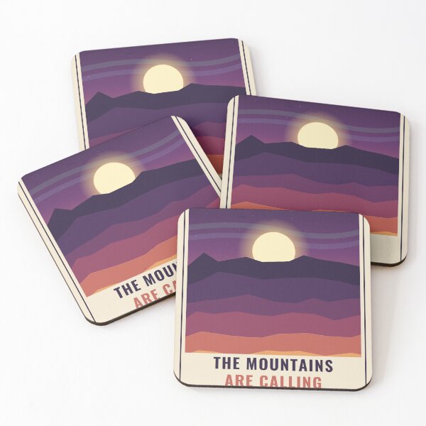 Item preview, The Mountains Are Calling – Vintage Dawn Poster designed and sold by SokolPrint.