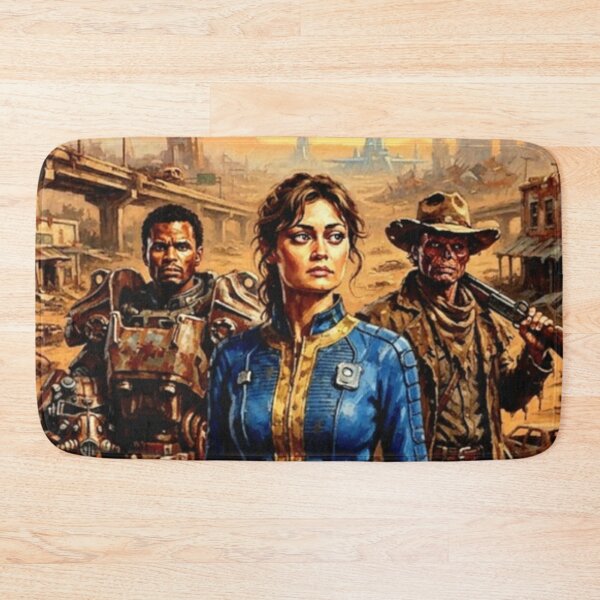 Item preview, Fallout Retro Sci-Fi Post-Apocalyptic Wasteland Vault Dweller Tribute Art TV Show Poster designed and sold by Art's Diner.