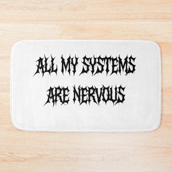 Item preview, All my systems are nervous, font metalcore  designed and sold by HerrArqan ⭐️⭐️⭐️⭐️.