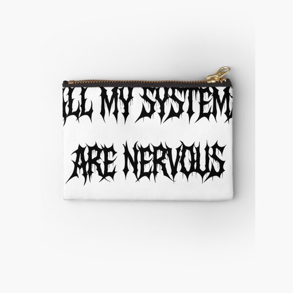 Item preview, All my systems are nervous, font metalcore  designed and sold by HerrArqan ⭐️⭐️⭐️⭐️.