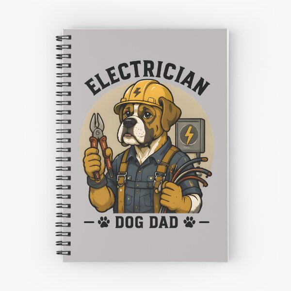 Item preview, Electrician Dog Dad Boxer Funny Electrician Gift designed and sold by PixelForge11.