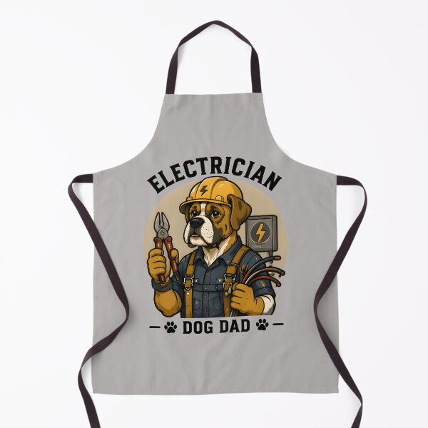 Item preview, Electrician Dog Dad Boxer Funny Electrician Gift designed and sold by PixelForge11.