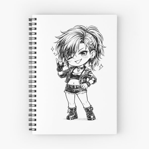 Item preview, Cute Cool Anime Girl Doodle designed and sold by NEKOAME-Japan.