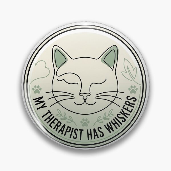 Item preview, My Therapist Has Whiskers - Funny Cat Mental Health designed and sold by Babelon.