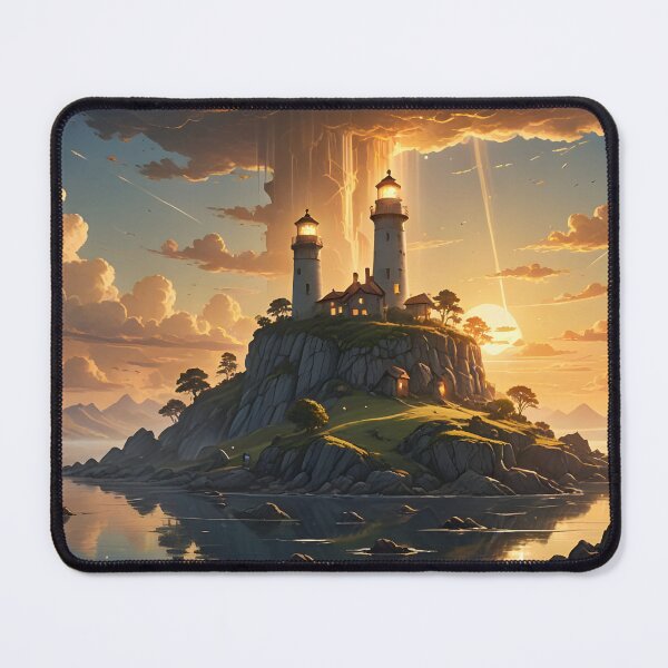 Item preview, Floating Lighthouse – Ancient Stone Fantasy Art designed and sold by LittleBigGifts.