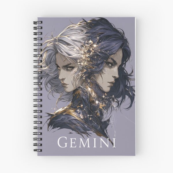Item preview, Gemini Zodiac Twins Astrology Fantasy Art designed and sold by MythicMood.
