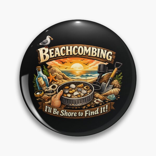 Item preview, Beachcombing I'll Be Shore to Find It -  Funny Beach Treasure Hunter designed and sold by SidTastic .