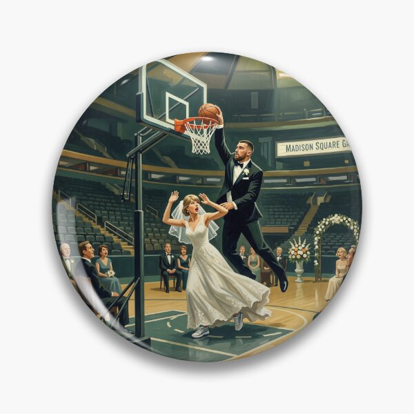 Artikelvorschau, Taylor Swift Travis Kelce Wedding Day Basketball entworfen und verkauft von Home Decor Art.