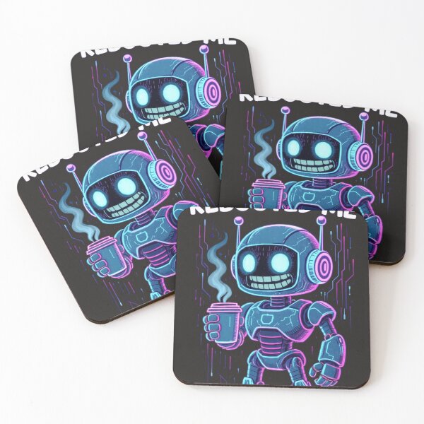 Item preview, I Tried To Unplug Coffee Rebooted Me Cyberpunk Robot Tshirt designed and sold by BodaZZ.