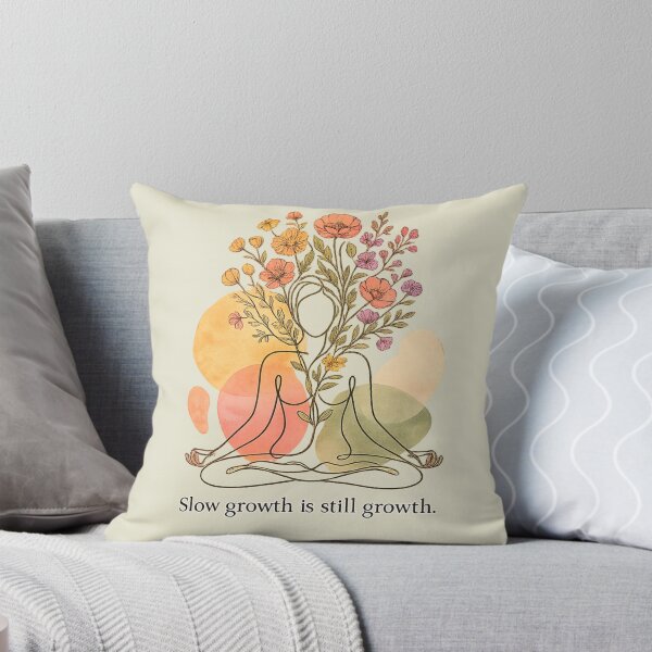 Item preview, Slow Growth Is Still Growth Boho Line Art Woman  designed and sold by Andreza NativeHue Oficial.