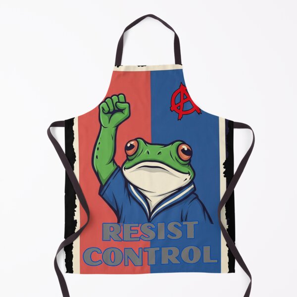 Item preview, Anarchist Frog Vintage Poster - Resist Control designed and sold by Szpaku desart .