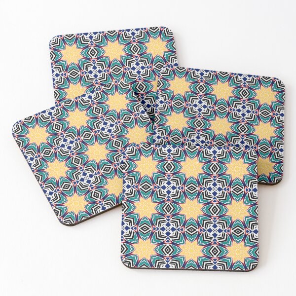 Item preview, Colorful Geometric Star Pattern with Bold Abstract Shapes designed and sold by SweetLilith.