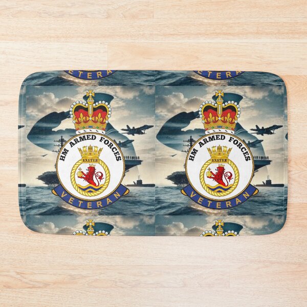 Item preview, HMS Exeter Royal Navy HM Armed Forces Veteran designed and sold by Bootneckstore.