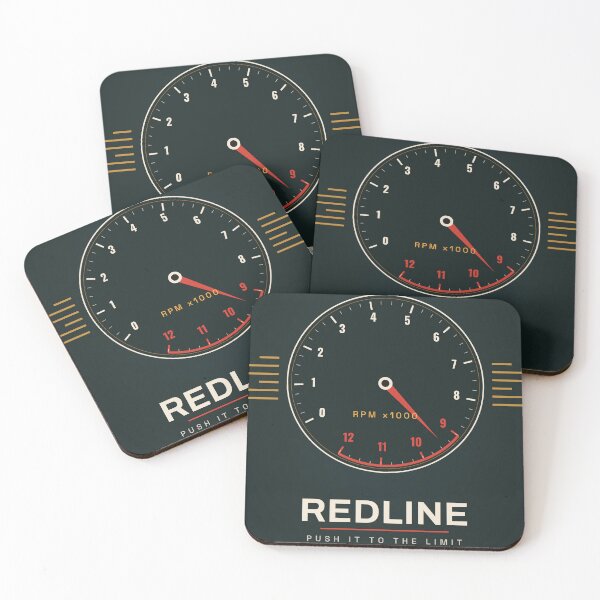 Item preview, Redline – Retro Tachometer Racing Poster designed and sold by SokolPrint.
