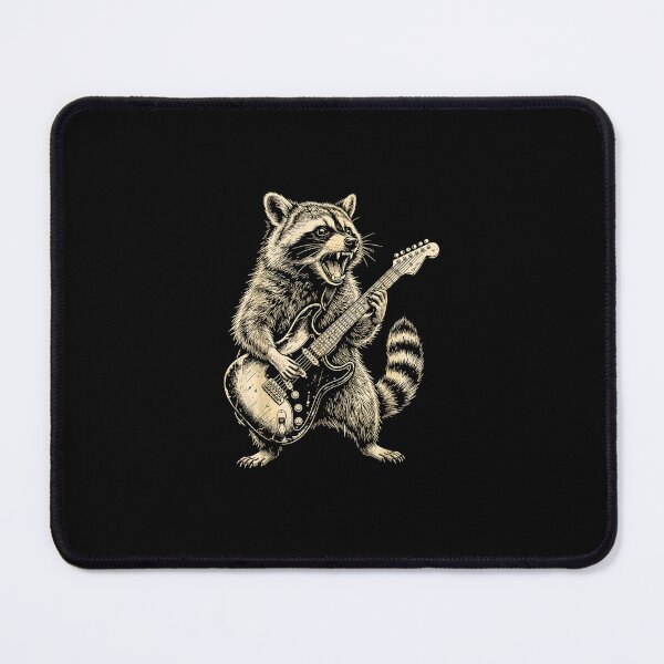 Item preview, Halloween raccoon Playing Electric Guitar Funny Dog designed and sold by Rahamkshop.