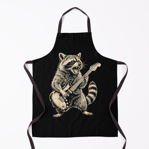 Item preview, Halloween raccoon Playing Electric Guitar Funny Dog designed and sold by Rahamkshop.