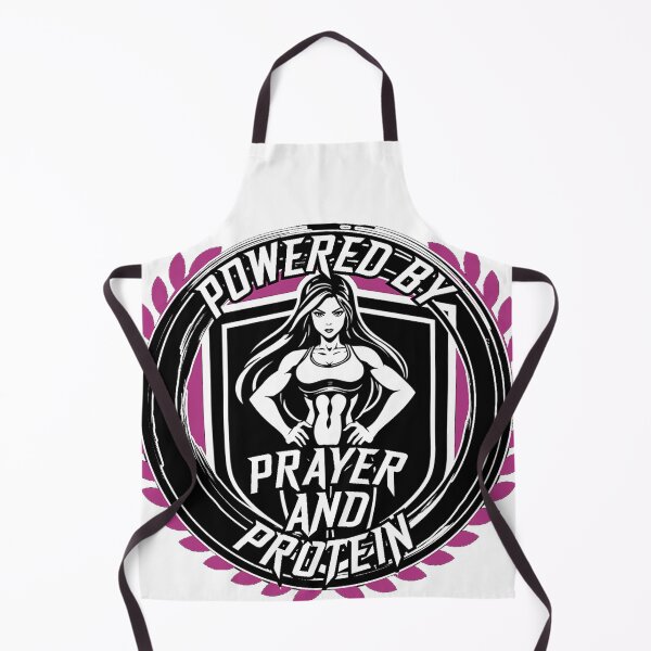 Item preview, Powered By Prayer and Protein Christian Women Gym Design designed and sold by Bezuiden.