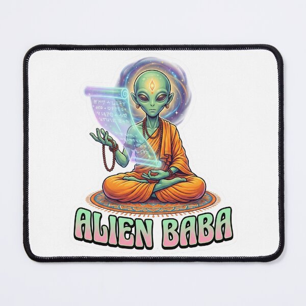Item preview, Alien Baba Cosmic Saint Sticker designed and sold by krazzyremo.