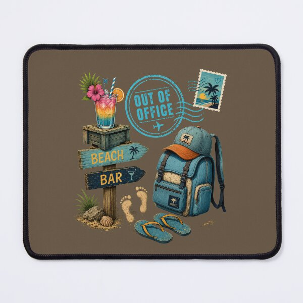 Item preview, Out of Office – Beach Vacation Travel Graphic for Men designed and sold by Aimetoi.