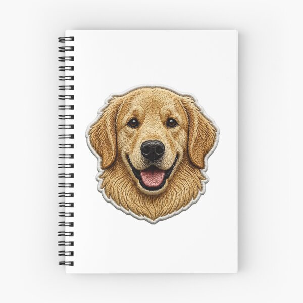 Item preview, Embroidered Golden Retriever Patch Cute Dog Head designed and sold by Abdelillah10.