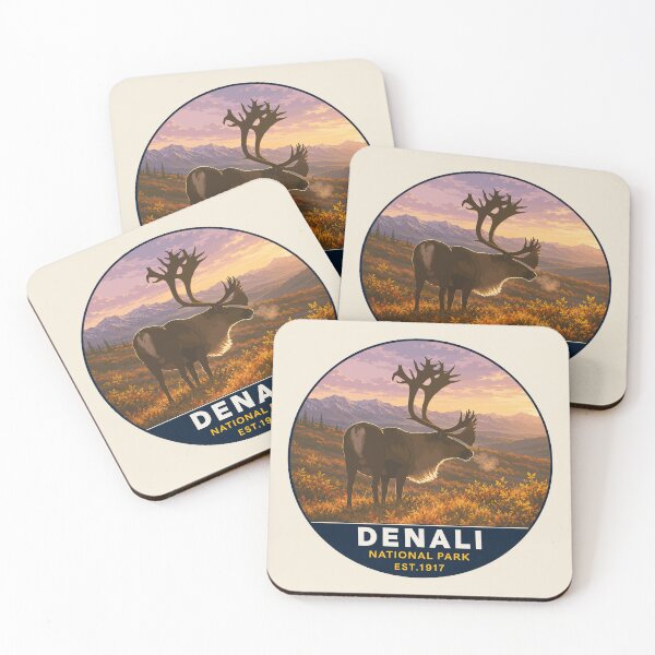 Item preview, Denali National Park Retro Mountain Wilderness designed and sold by Gideon Emmerich.