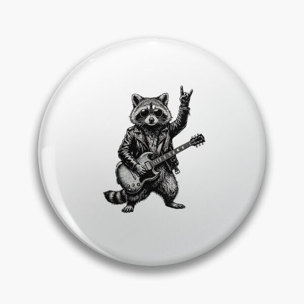 Item preview, Halloween raccoon Playing Electric Guitar Funny Dog designed and sold by Rahamkshop.