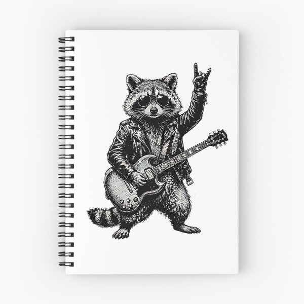Item preview, Halloween raccoon Playing Electric Guitar Funny Dog designed and sold by Rahamkshop.