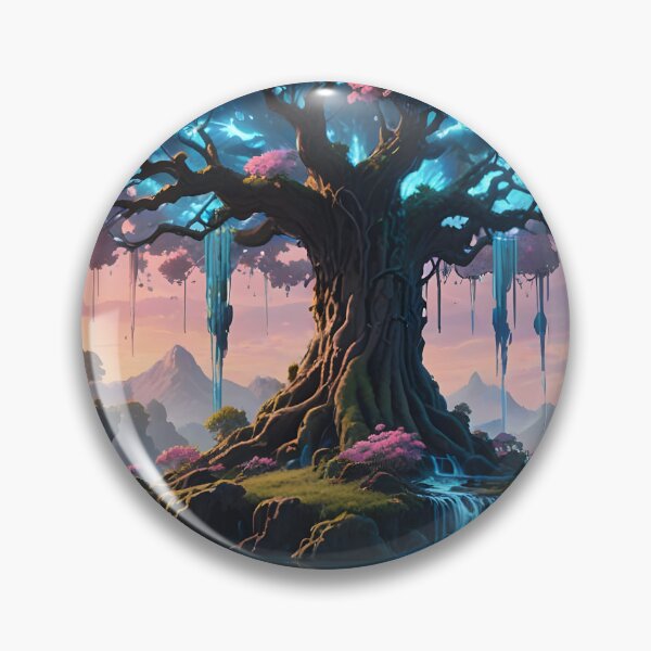 Item preview, Sky Garden – Glowing Floating Island Fantasy Art designed and sold by LittleBigGifts.