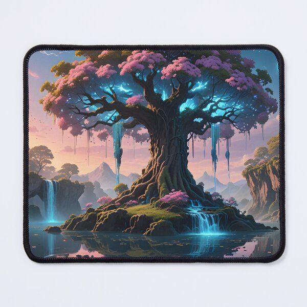 Item preview, Sky Garden – Glowing Floating Island Fantasy Art designed and sold by LittleBigGifts.
